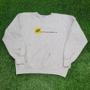 Vintage 80s Pickus Construction Sweatshirt XL 24x24 Crop Boxy USA